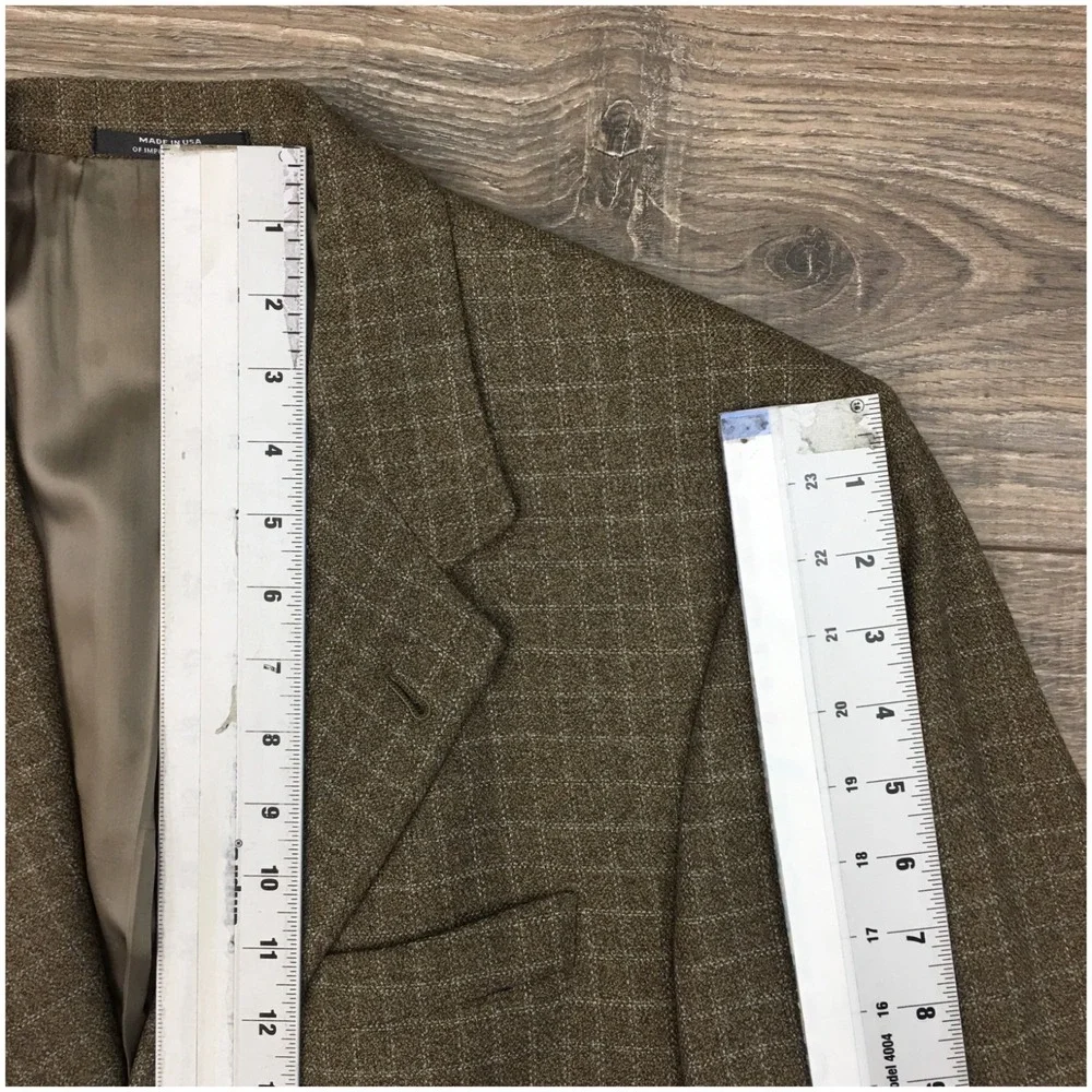 HART SCHAFFNER‎ Mens Knit Blazer Sport Coat Casual Jacket Size 42R Wool Suit USA